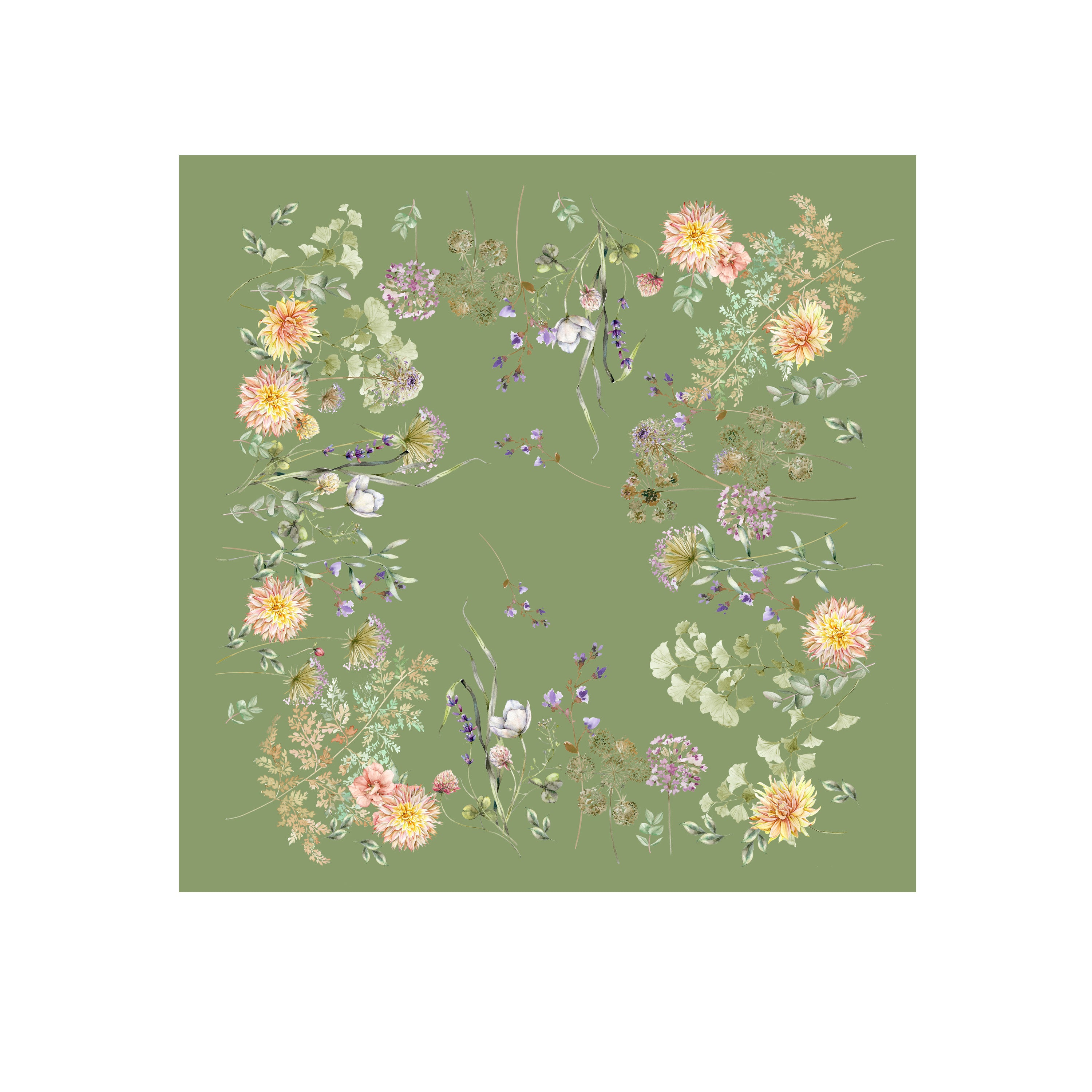 Green Yarrow Centerpiece