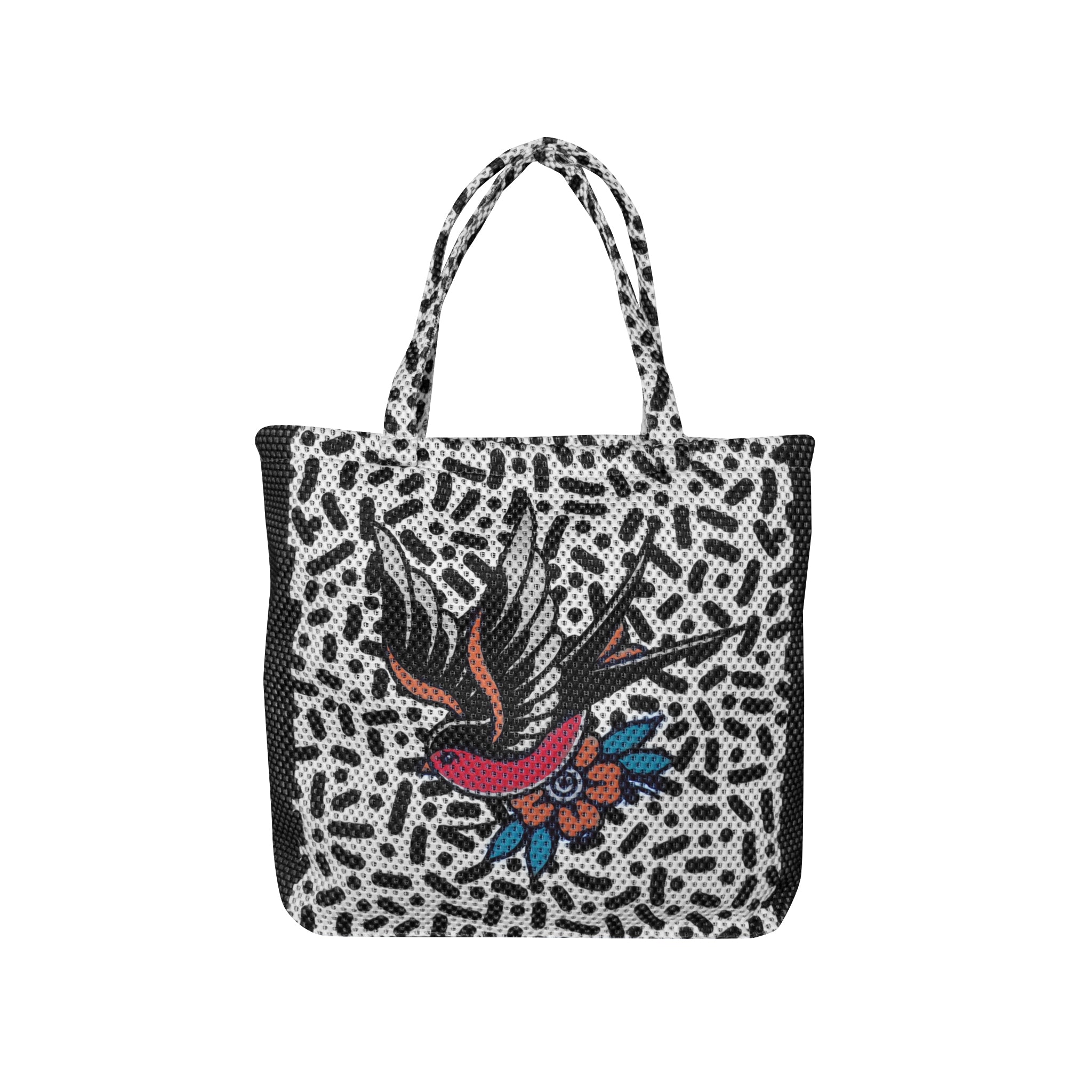 Borsa in tessuto 3D Tattoo Uccello