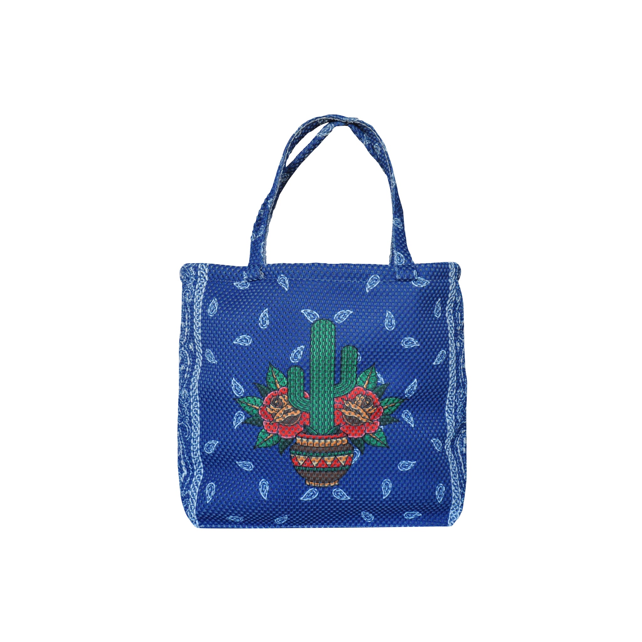 Borsa in tessuto 3D Tattoo Cactus