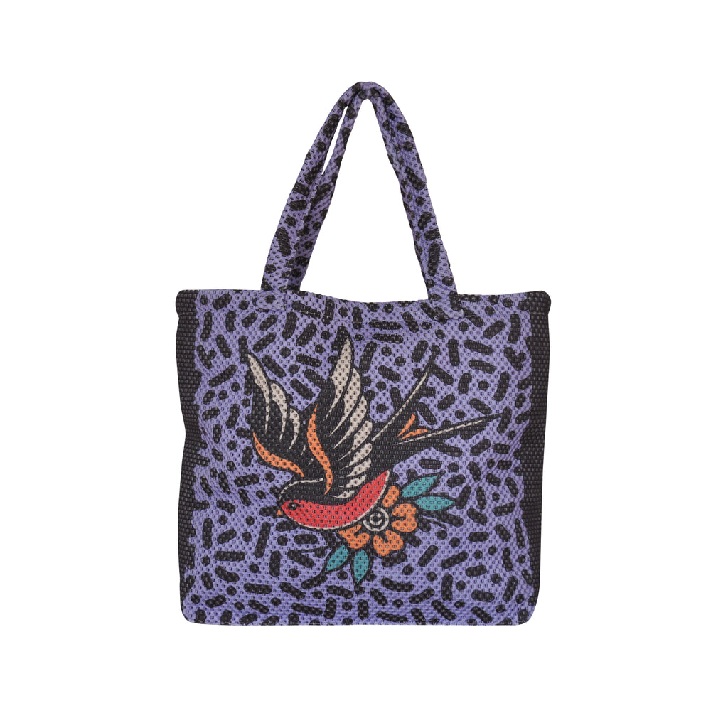 Borsa in tessuto 3D Tattoo Uccello
