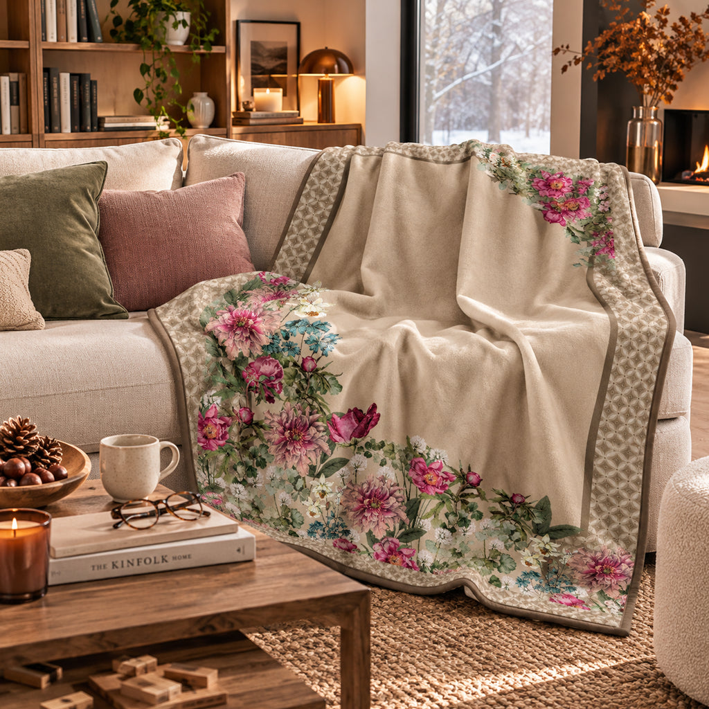 Plaid Giardino Beige