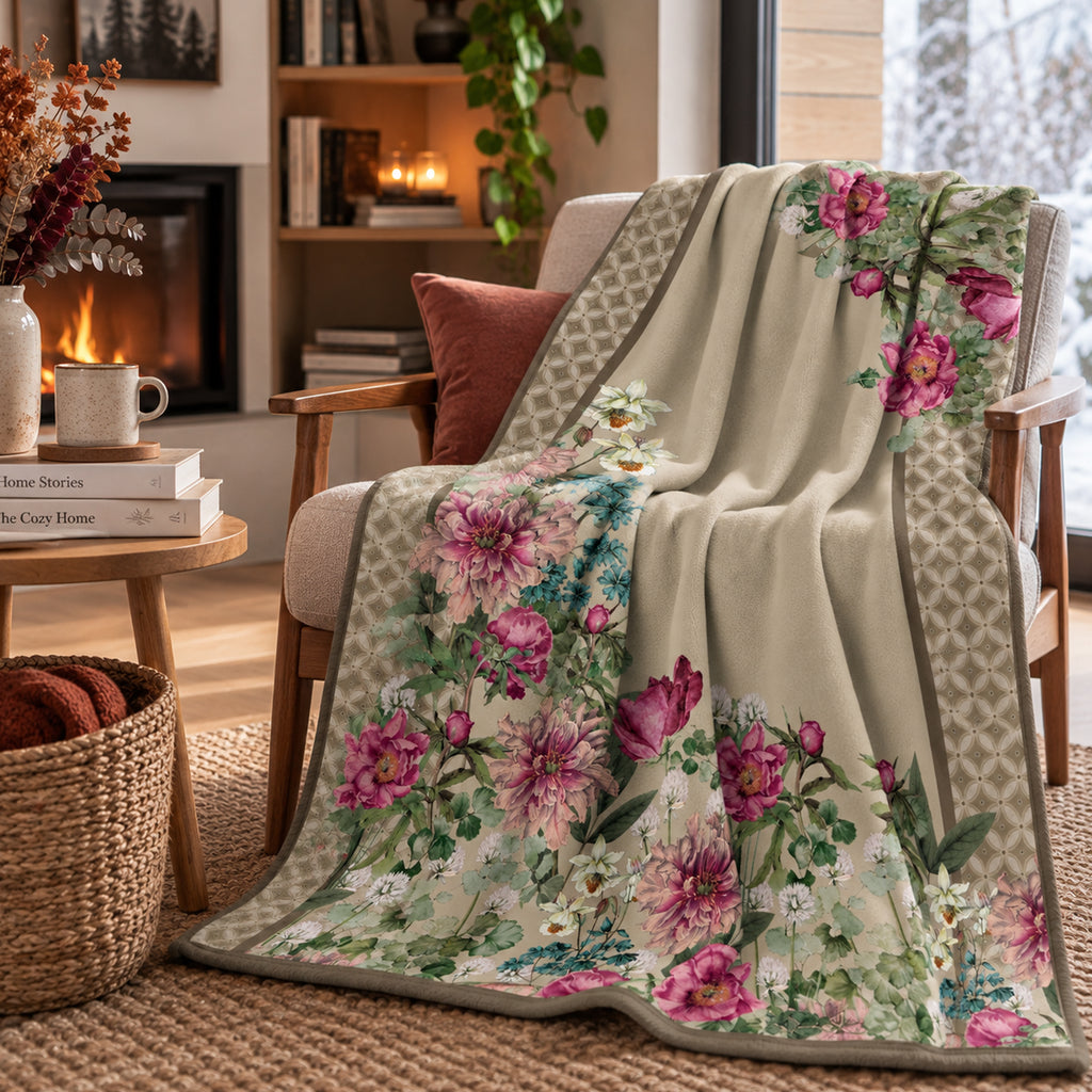 Plaid Giardino Beige