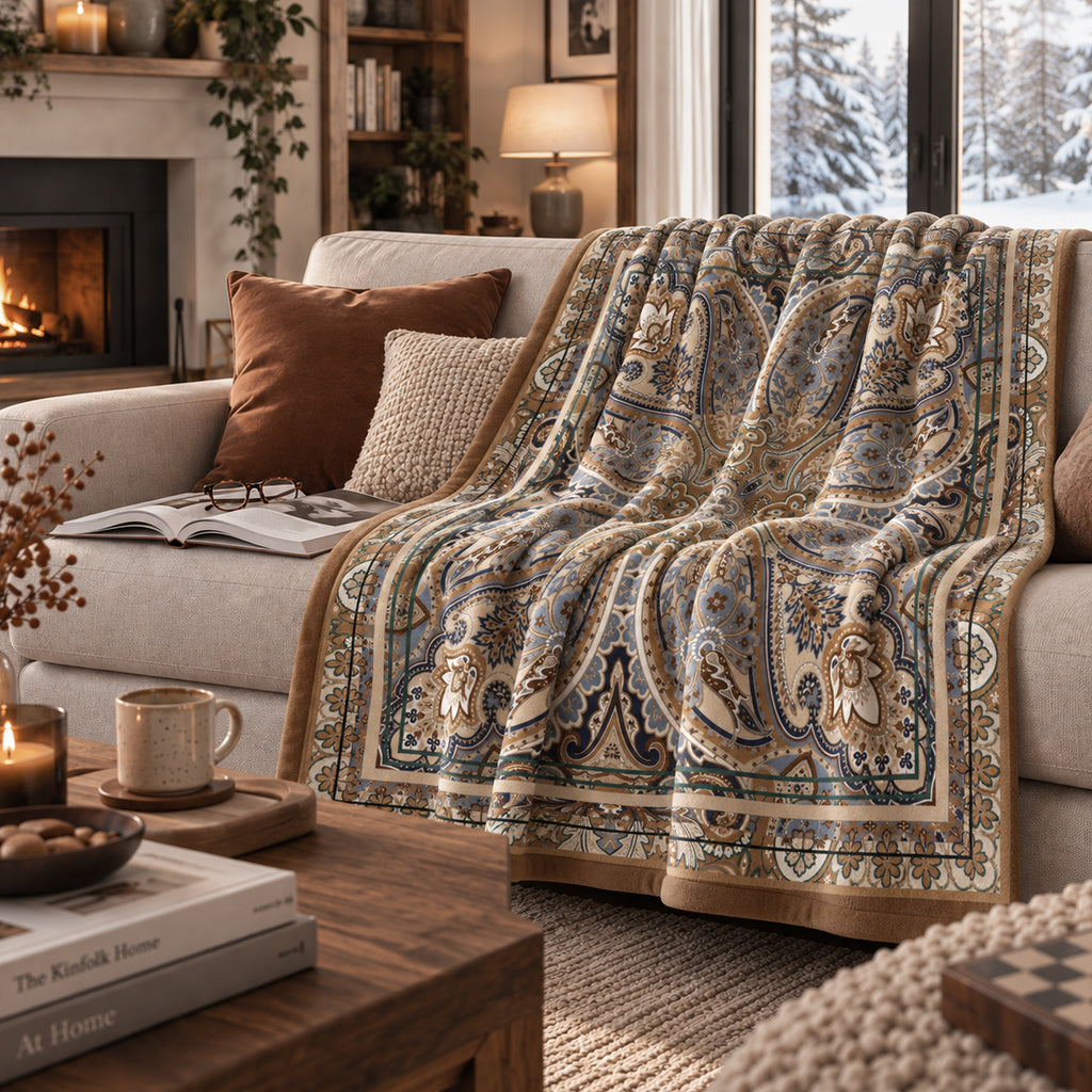 Plaid Samarcanda Marrone