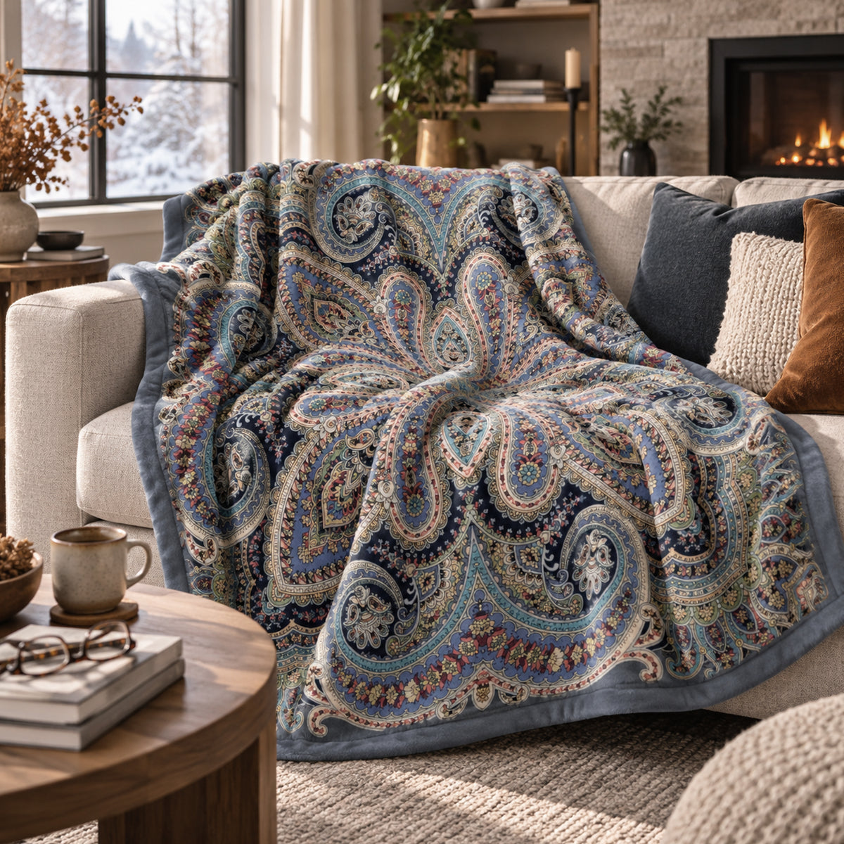 Plaid Samarcanda Grigio