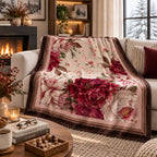Plaid Eva Bordeaux