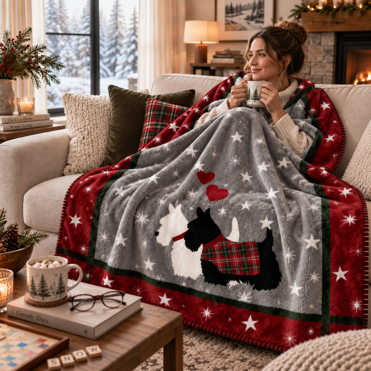 Plaid Estela Cani Innamorati