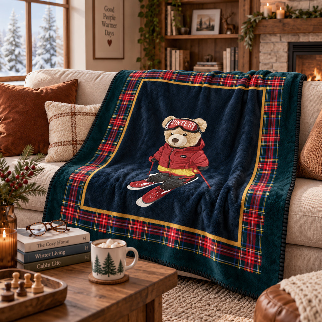 Plaid Sport Bear Petrolio