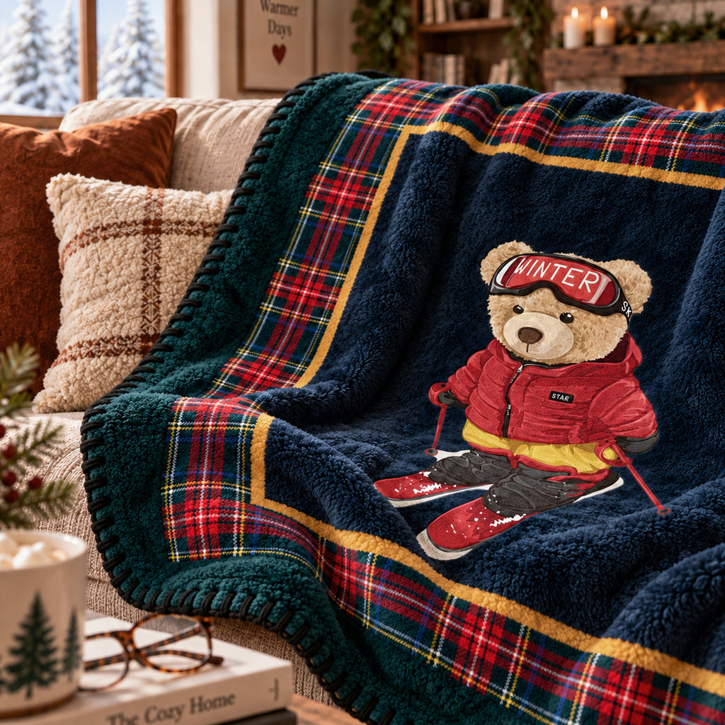 Plaid Sport Bear Petrolio