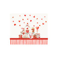 Americana Secret Love Righe rosse set da 2 pezzi