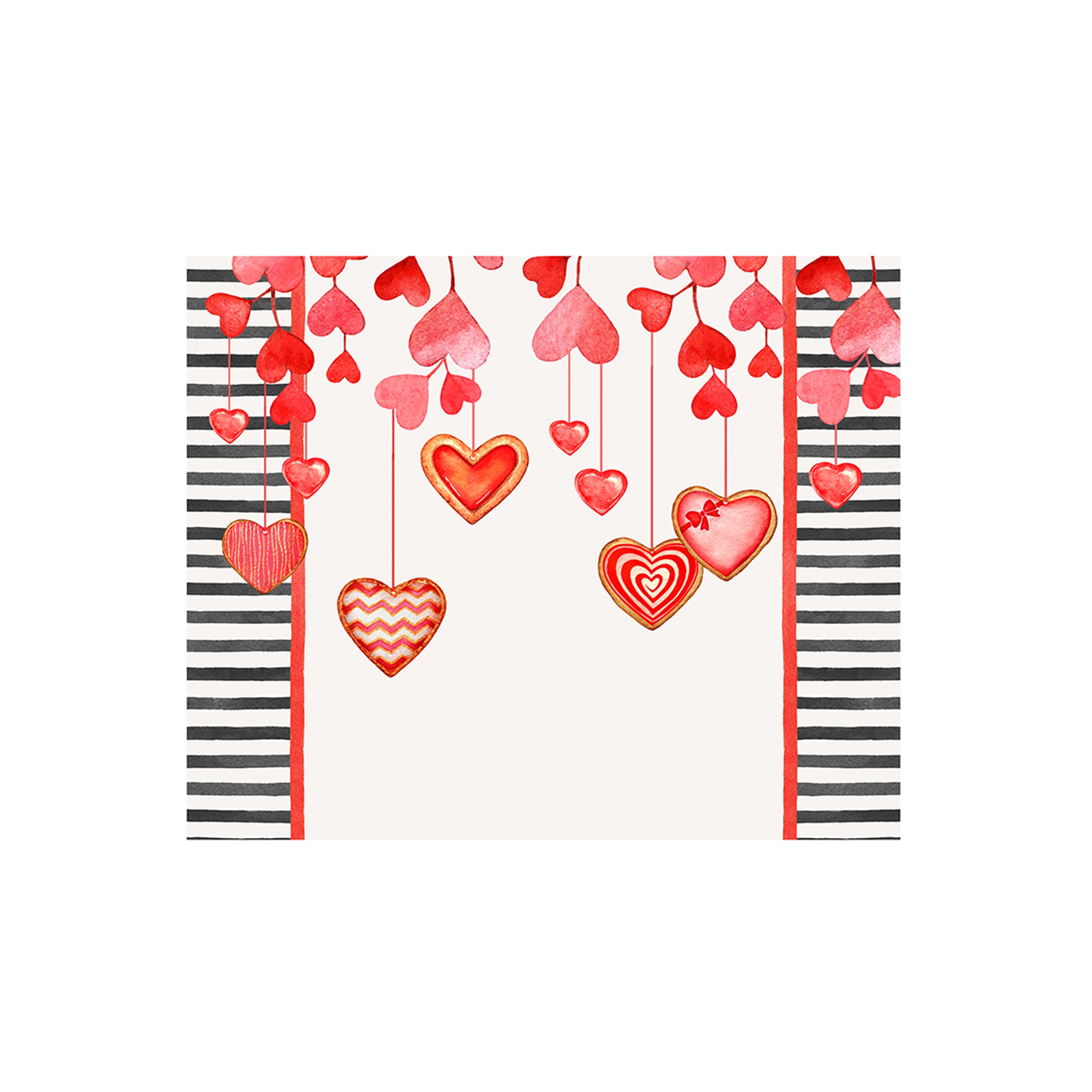 Americana Secret Love Righe nere set da 2 pezzi