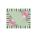 Americana Peony righe verdi fiori set da 2 pezzi