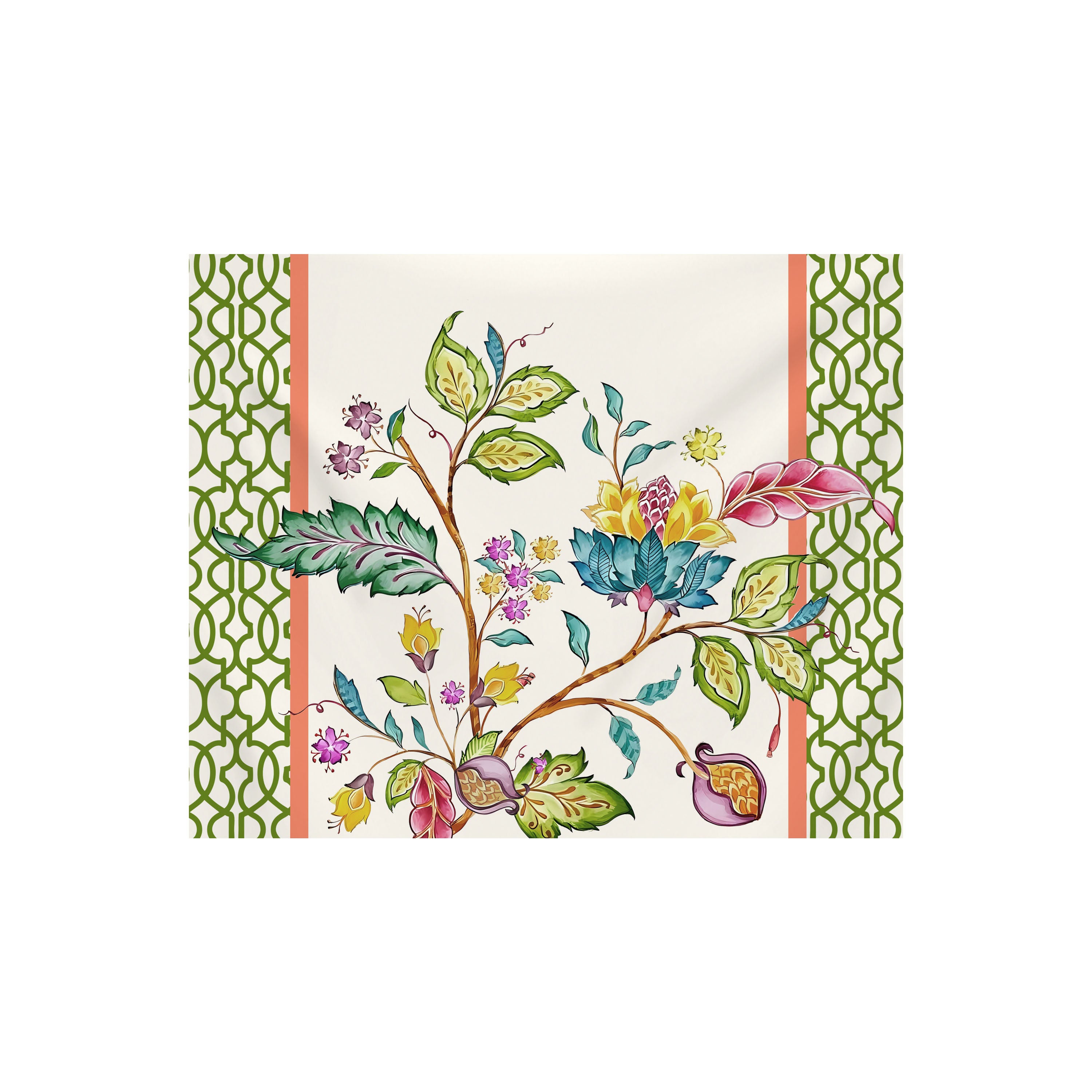 Americana Indira fiori colorati set da 2 pezzi