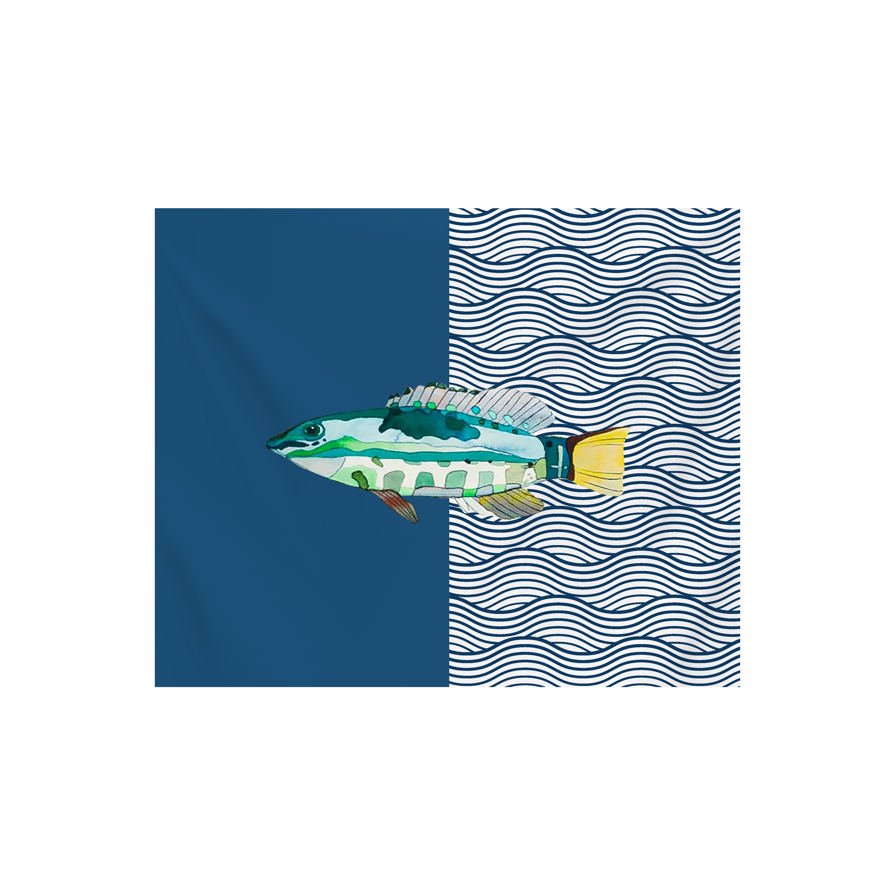 Americana Aquarium Blu set da 2 pezzi