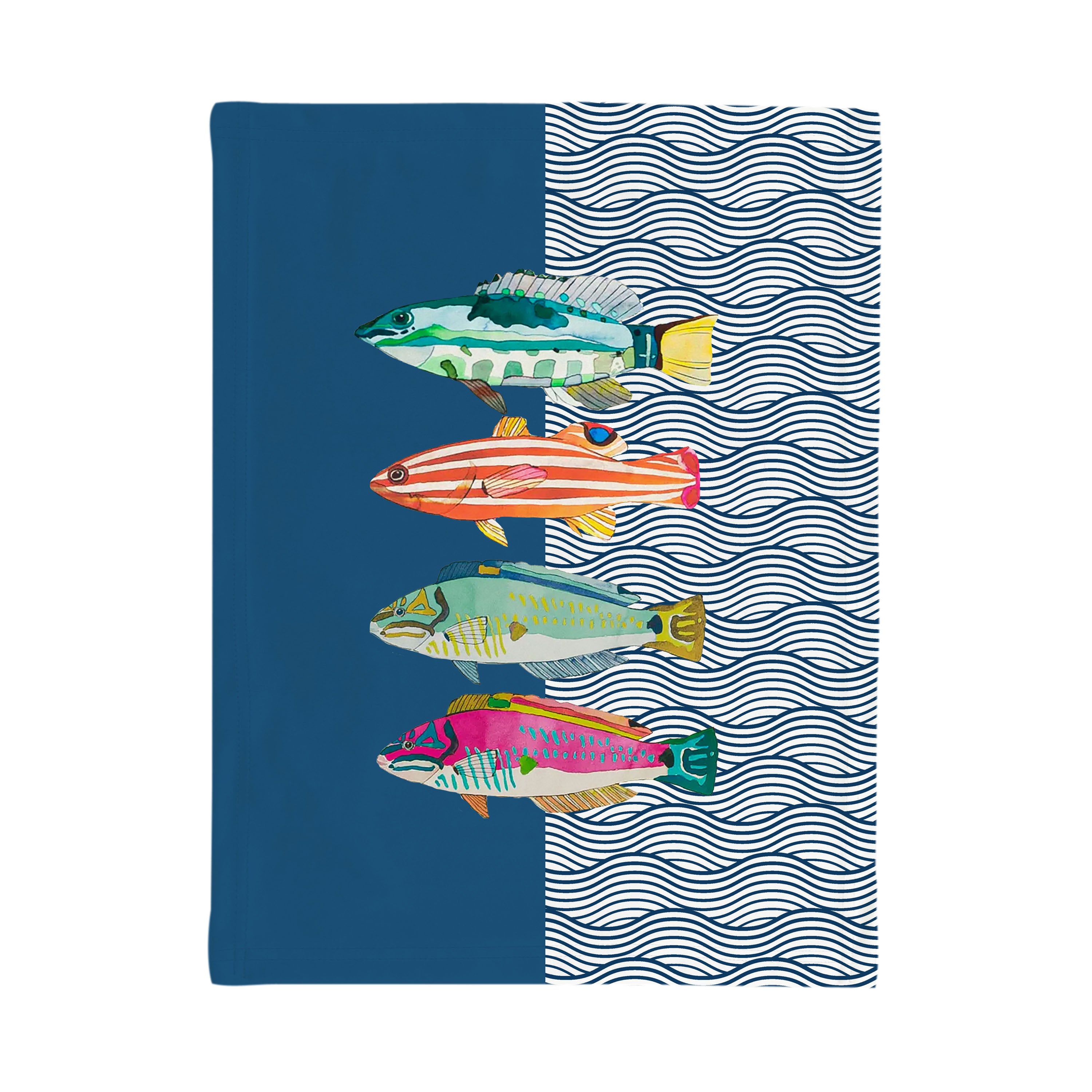 Aquarium Blue Tea Towel