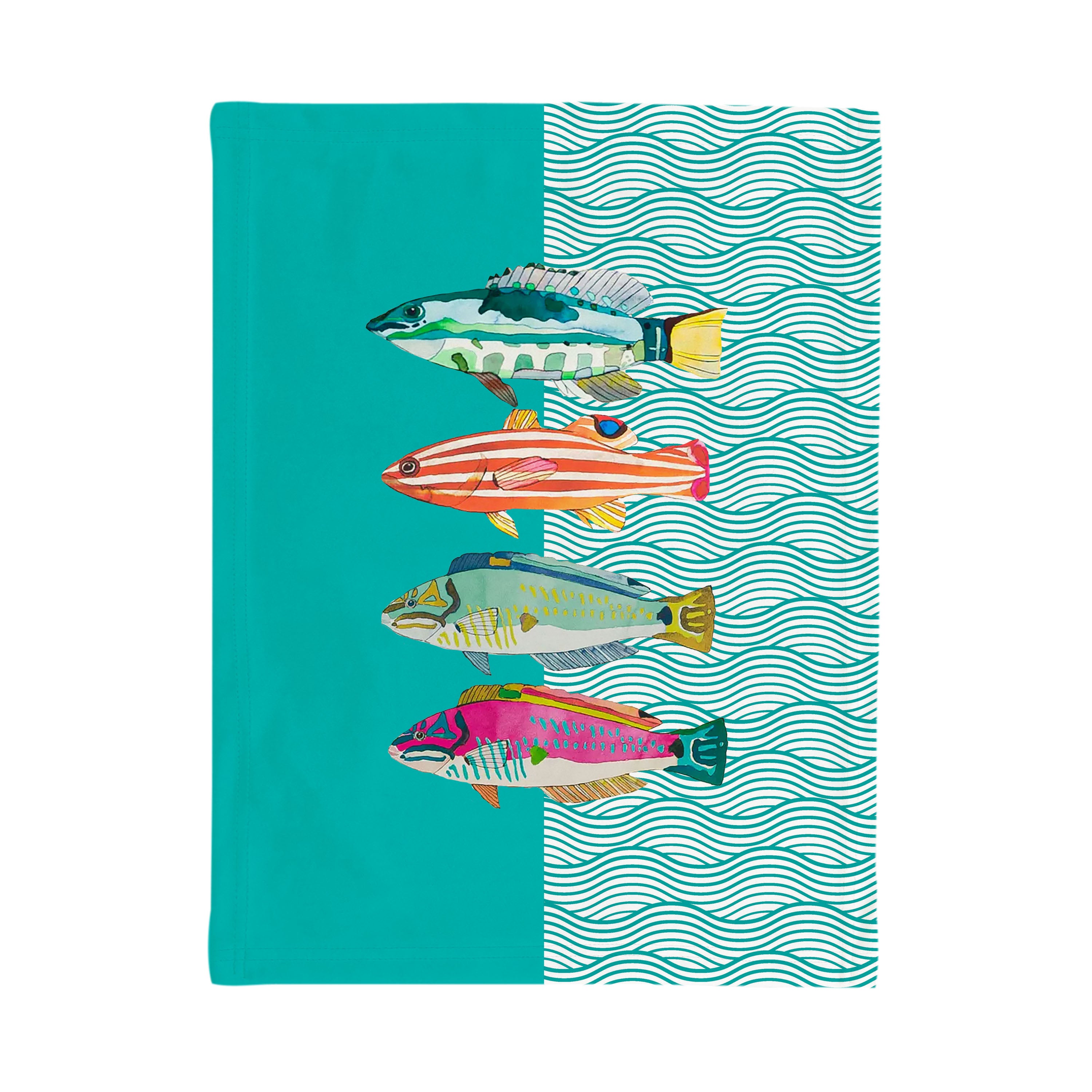 Aquarium Teal Dishcloth
