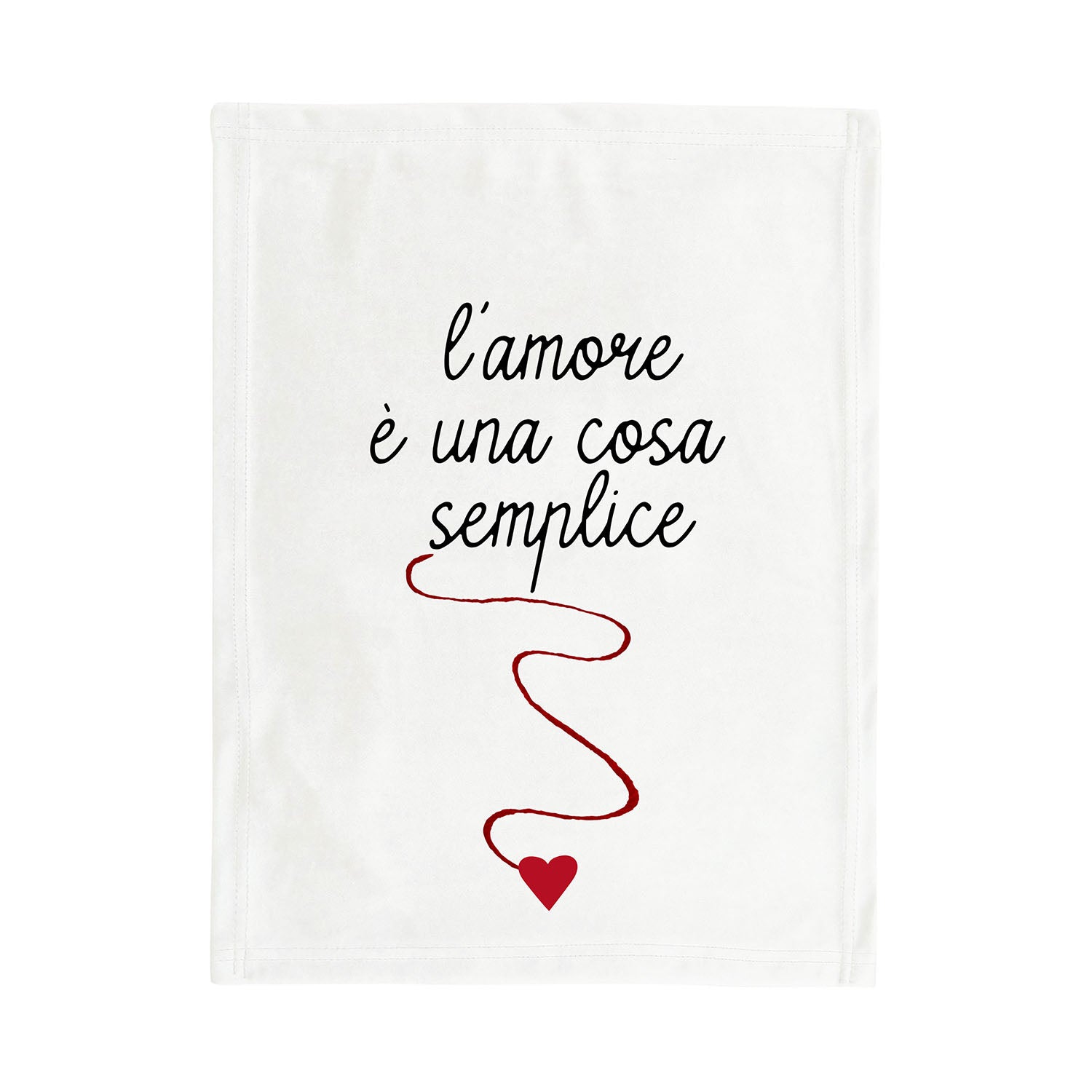 Loving tea towel "love is a simple thing"