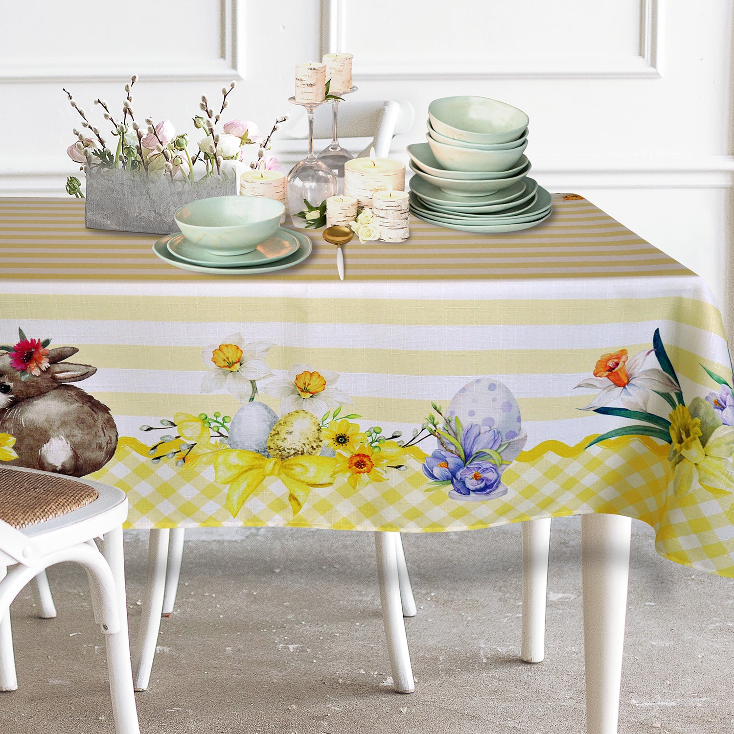 Tovaglia Easter Eggs Gialla