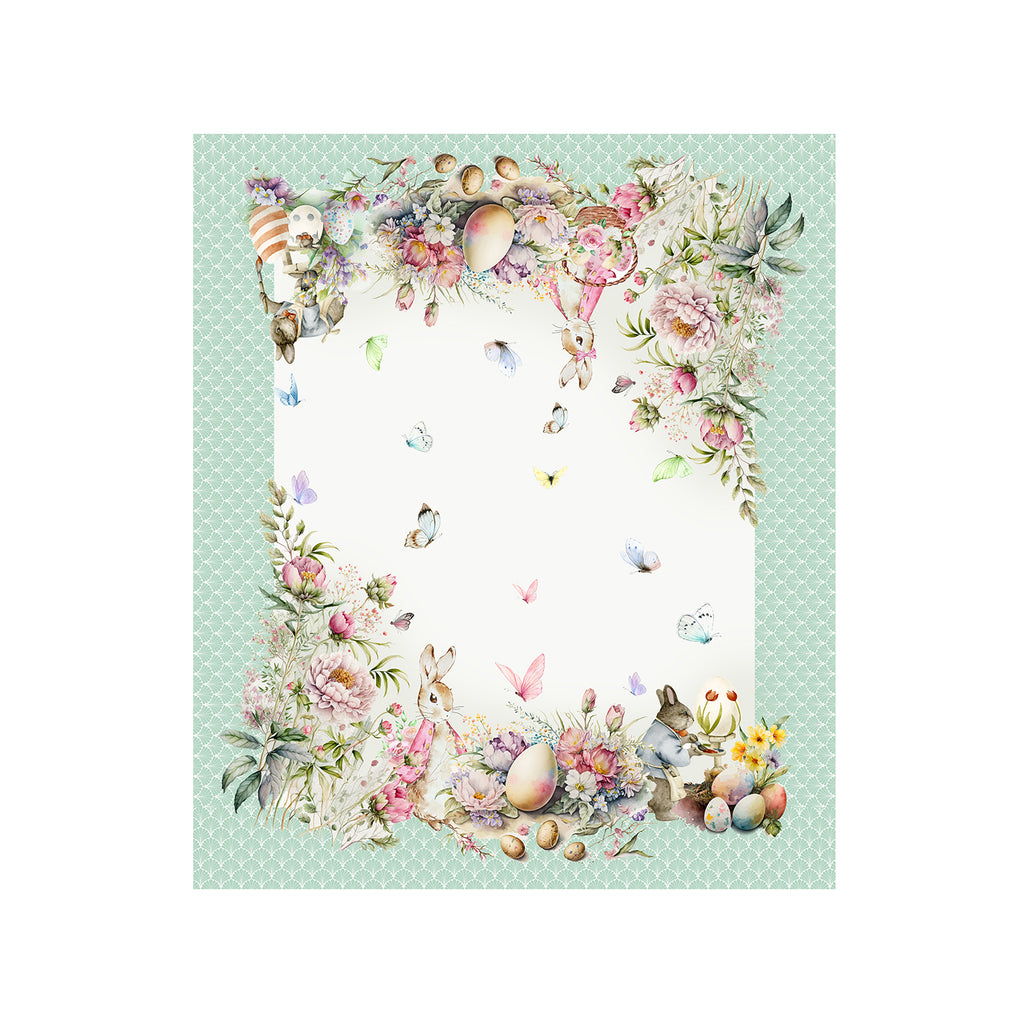 Tovaglia Easter Eggs Verde Acqua