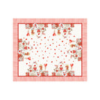 Secret Love Striped red tablecloth