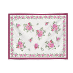 Tovaglia Peony righe rosa fiori