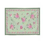 Tovaglia Peony righe verdi fiori