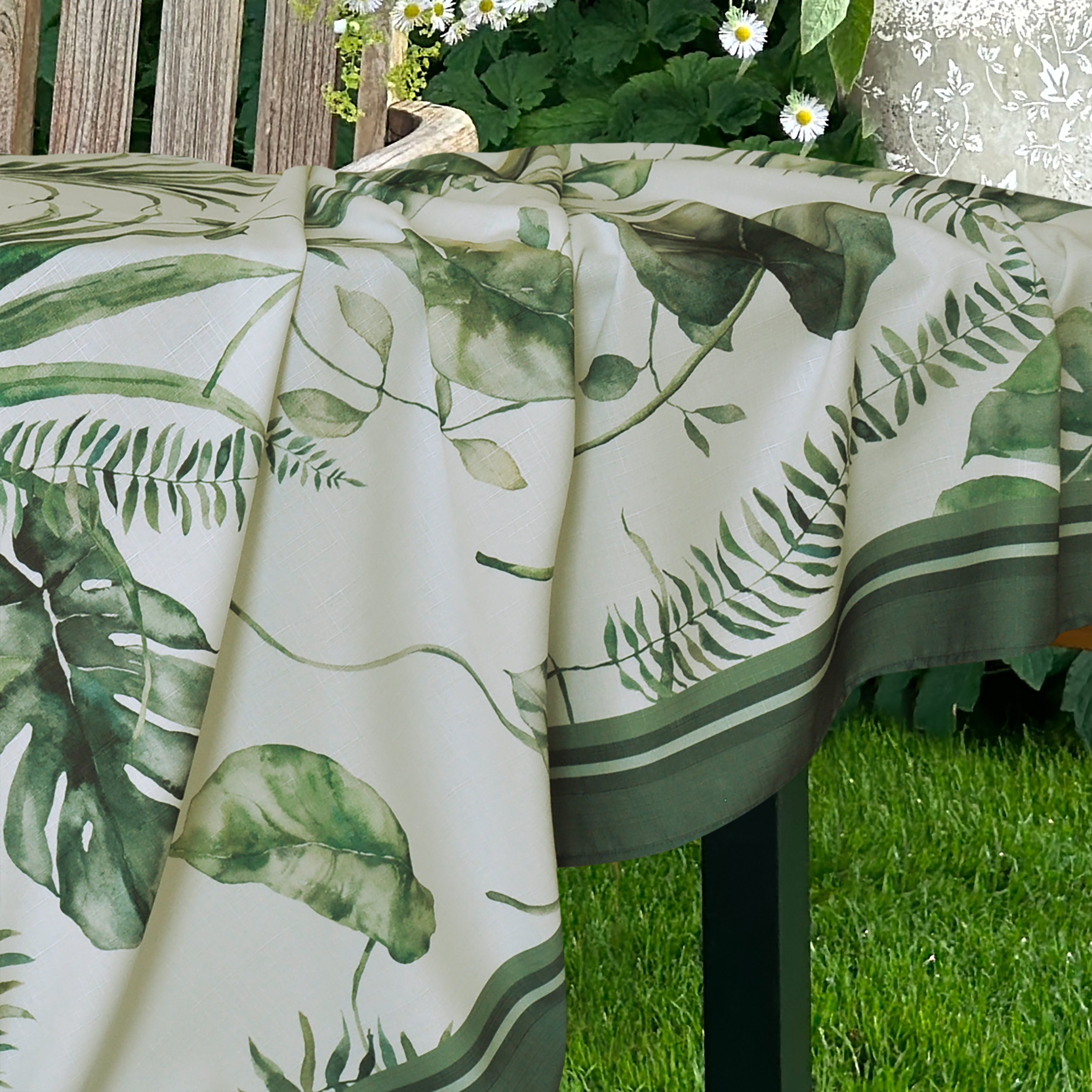 Tovaglia Kenzia foglie verdi