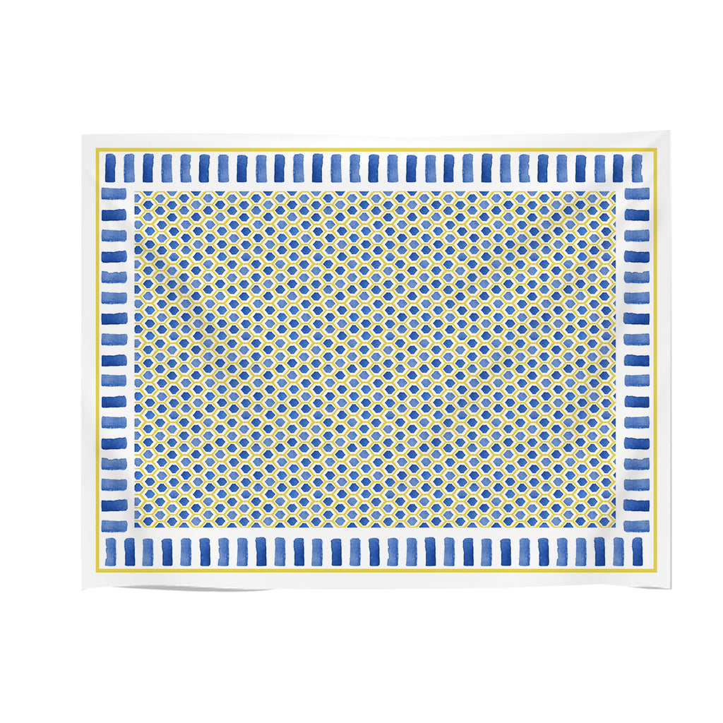 Tovaglia yoko mosaico blu