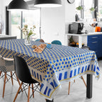 Tovaglia yoko mosaico blu