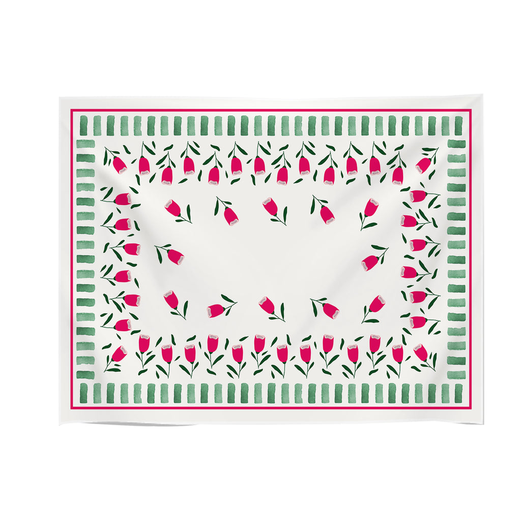 Tovaglia Yoko fiori fucsia