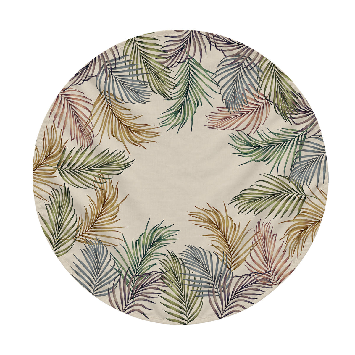 Tovaglia Tonda Palm Avorio