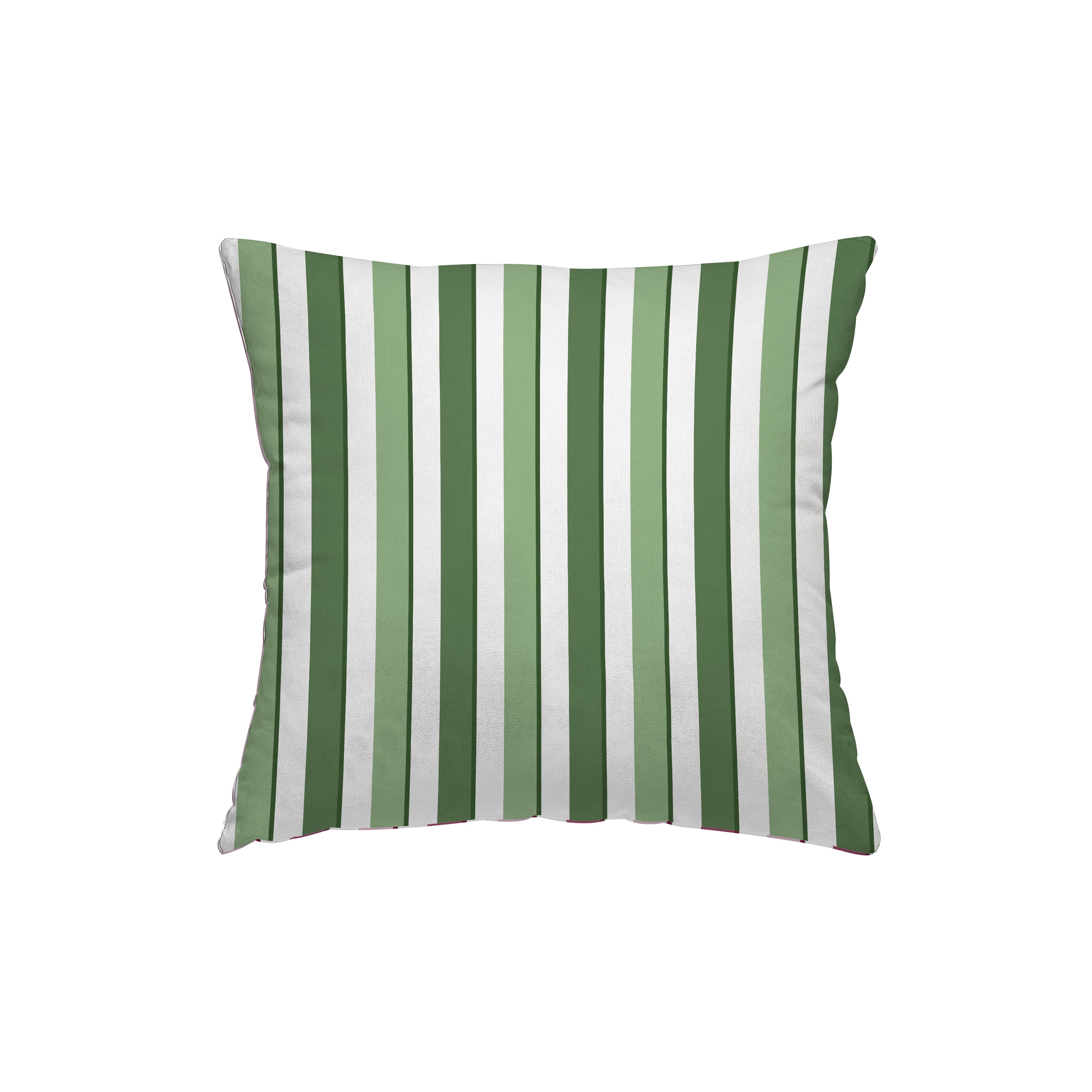 Fodera cuscino stampato righe verdi
