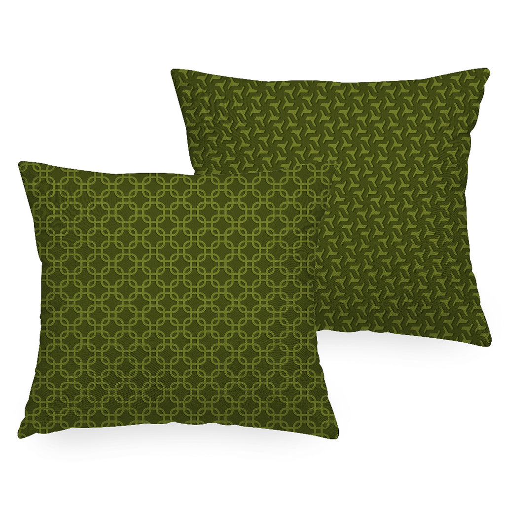 Cuscino stampato Double Odeon in velluto