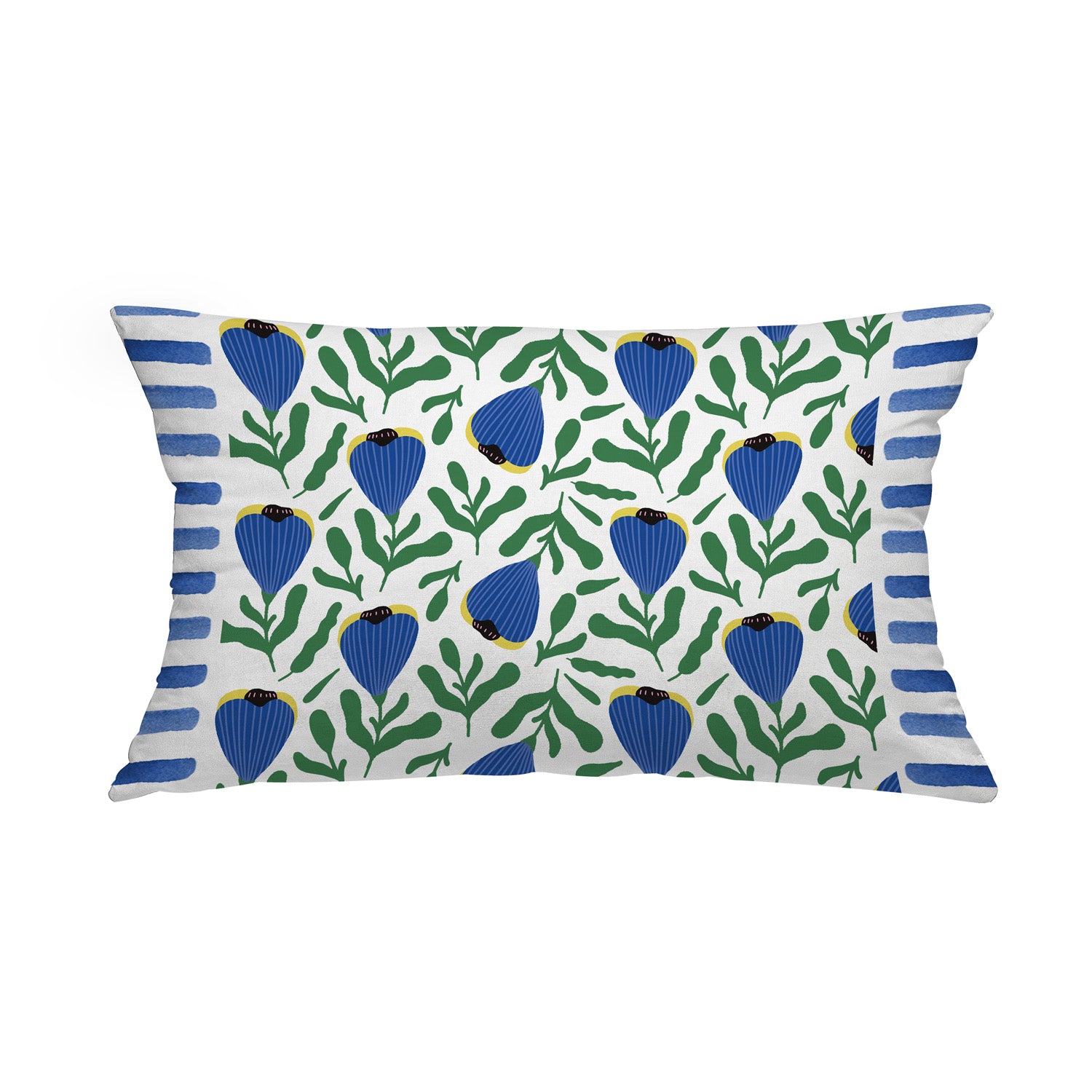 Cuscino Yoko fiori blu