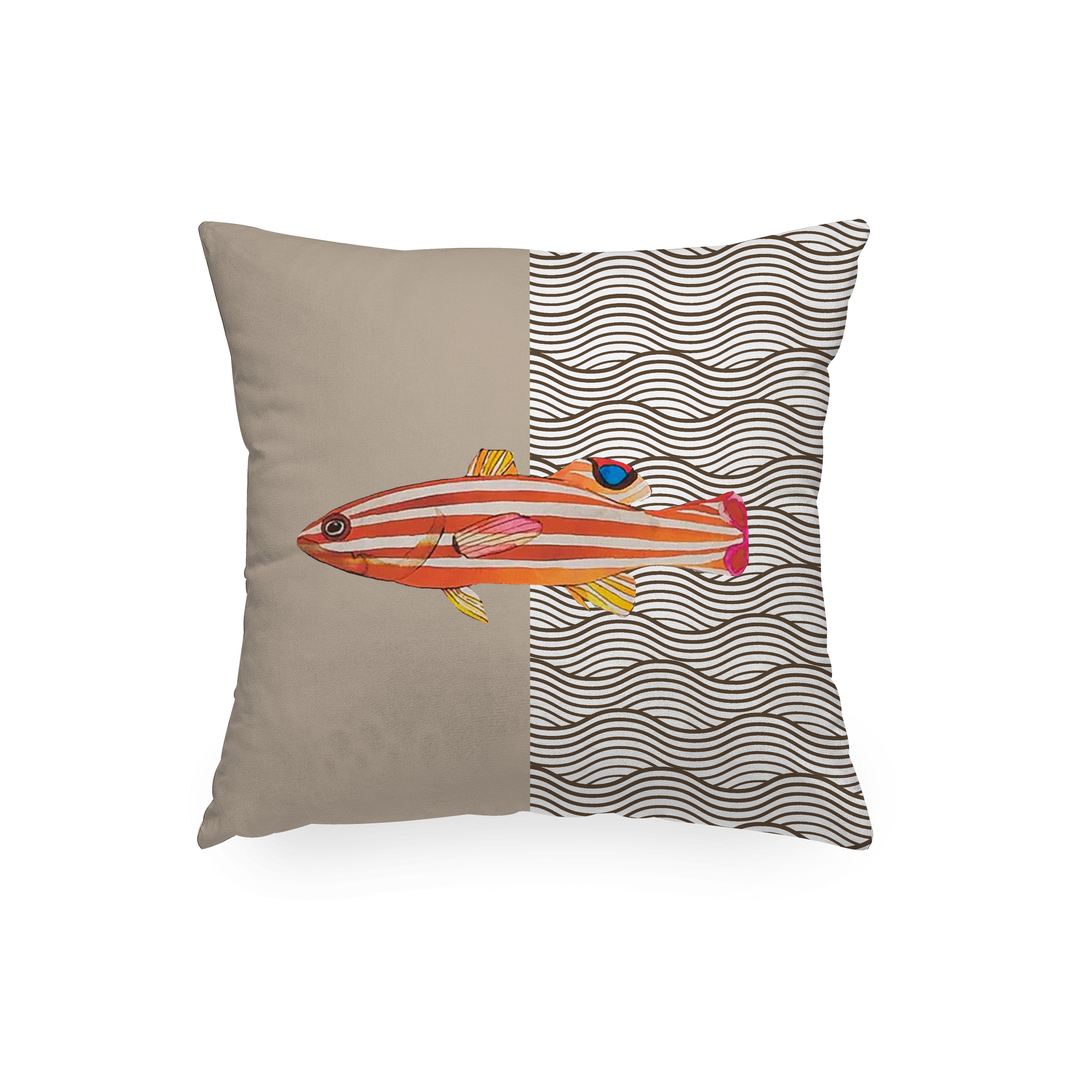 Cuscino stampato Aquarium Sabbia