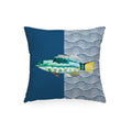 Cuscino stampato Aquarium Blu