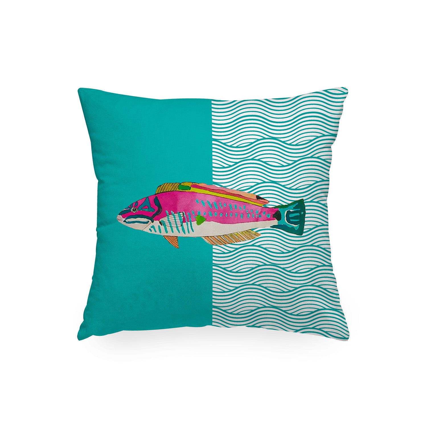 Cuscino Aquarium Verde Acqua