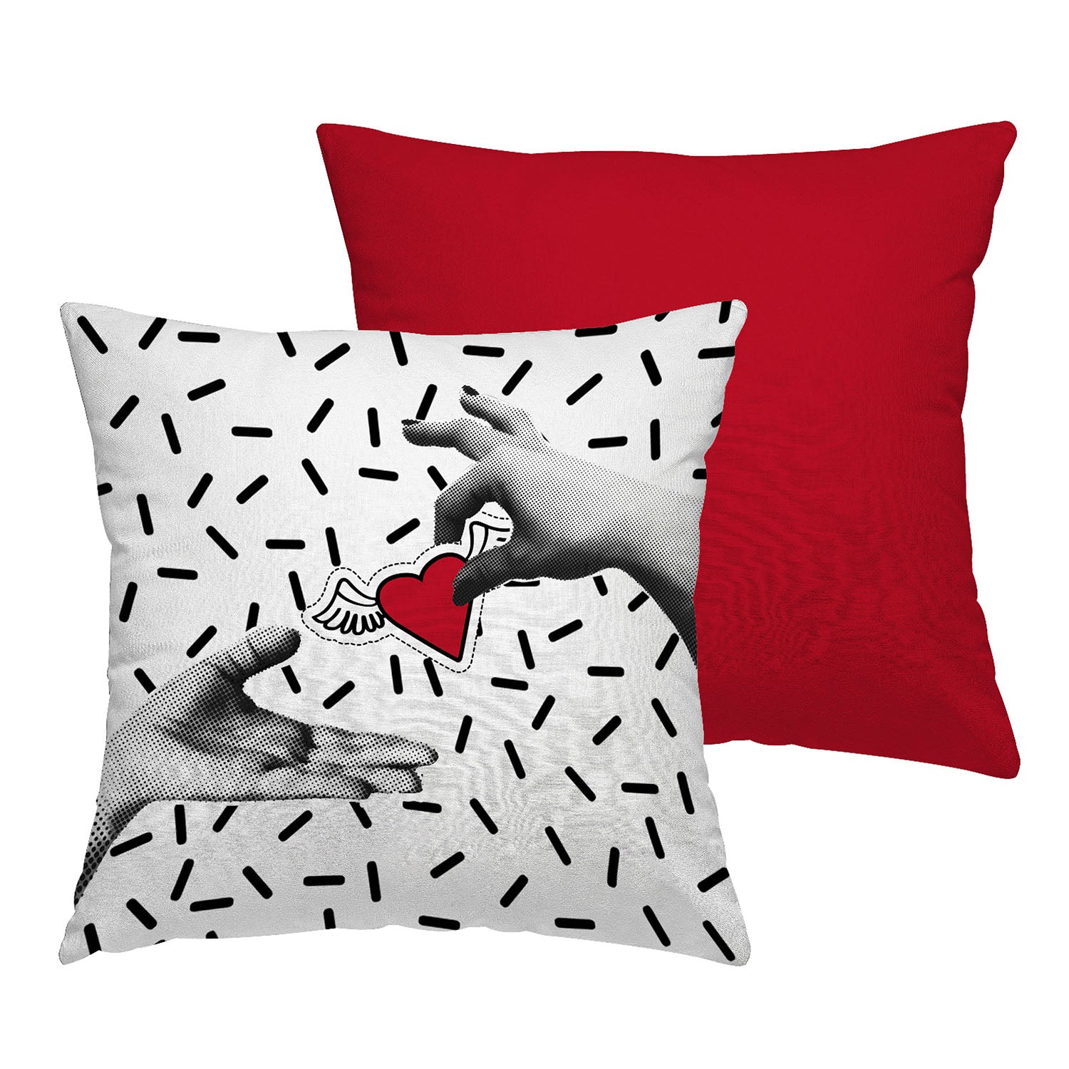 Cuscino stampato Loving "Amore Volante"