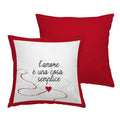 Cuscino stampato Loving "l'amore è una cosa semplice"