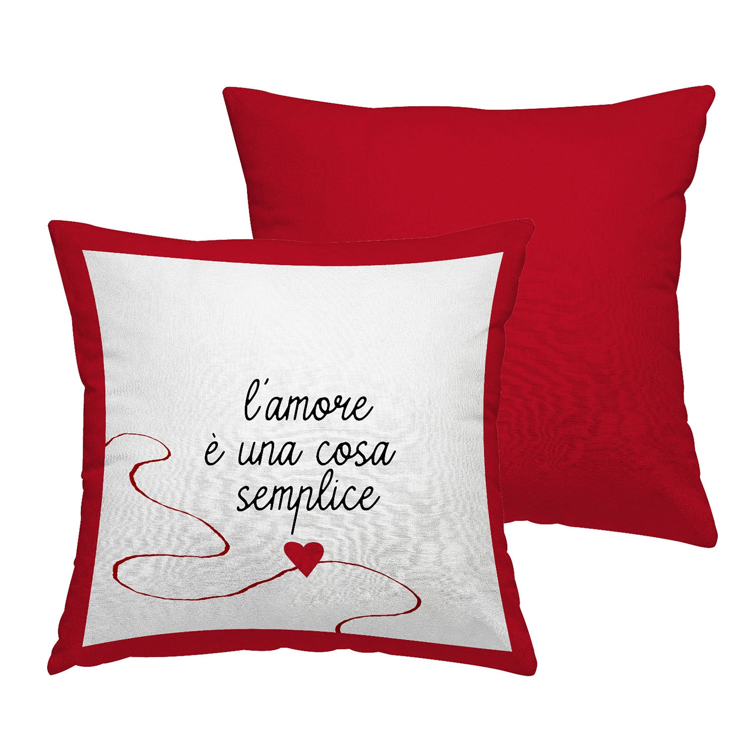 Cuscino stampato Loving "l'amore è una cosa semplice"