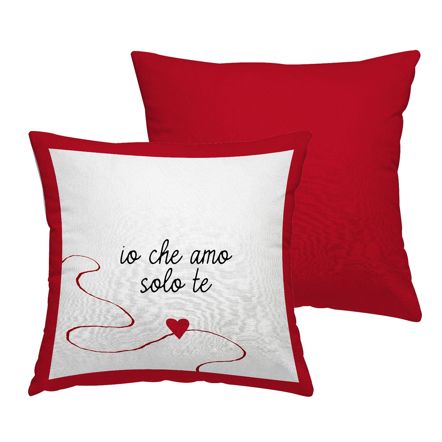 Cuscino stampato Loving "io che amo solo te"