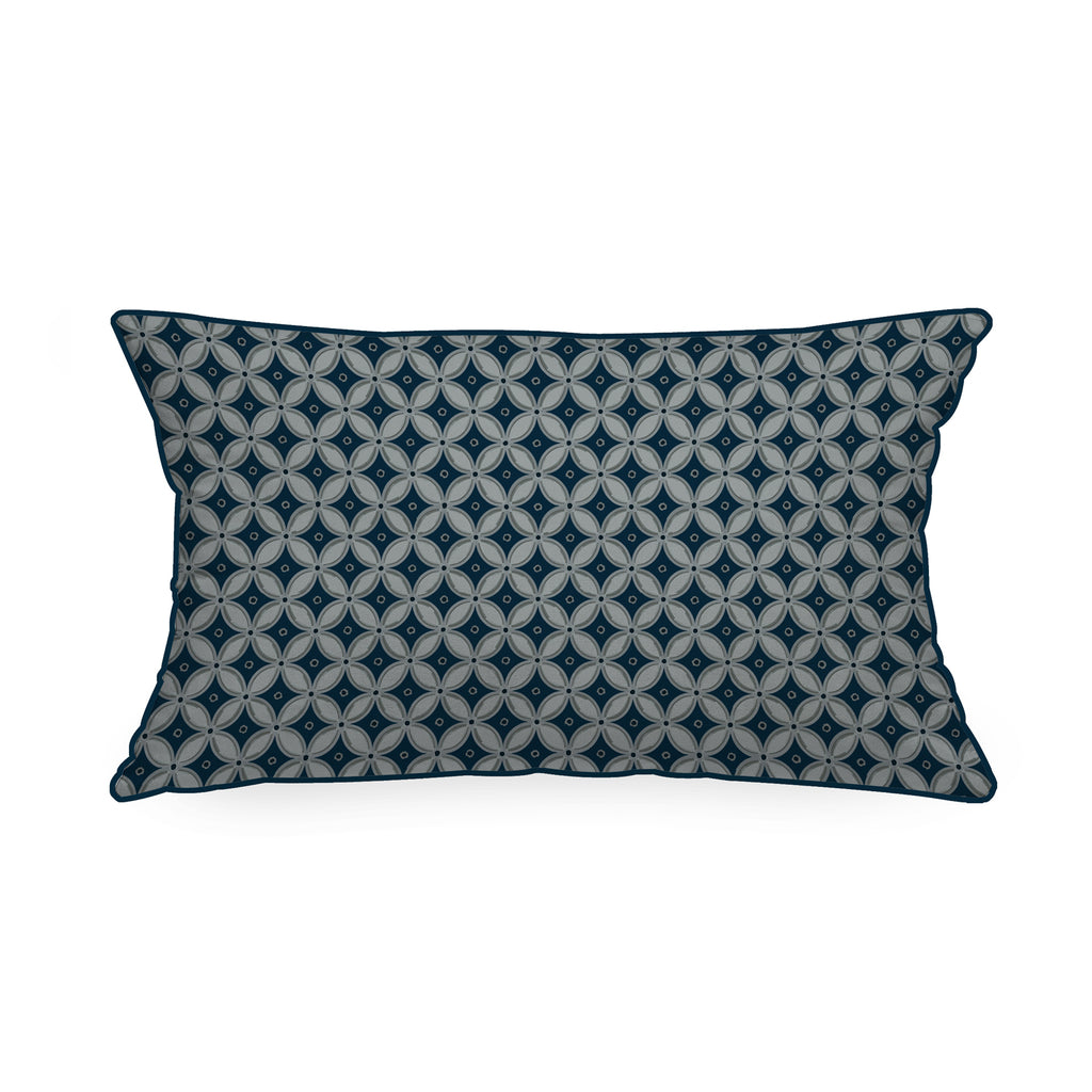 Cuscino Rettangolare Giardino Blu