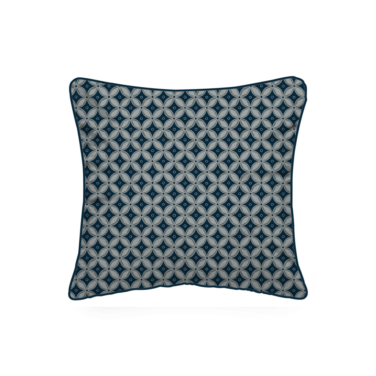 Cuscino Quadrato Giardino Blu