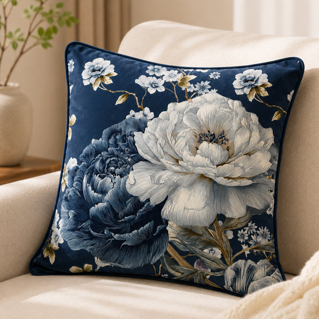 Cuscino Quadrato Eva Blu