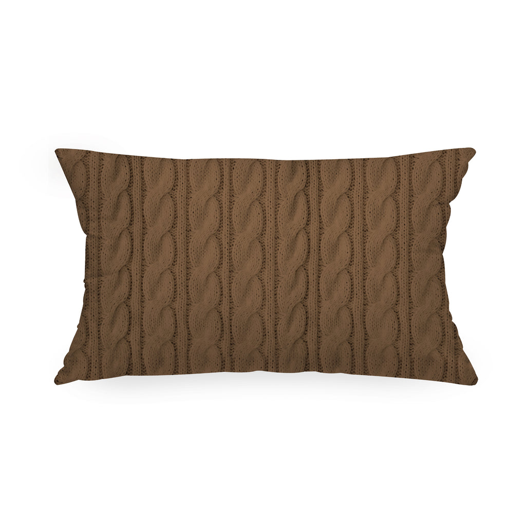 Cuscino Rettangolare Tricot Astratto Cotto