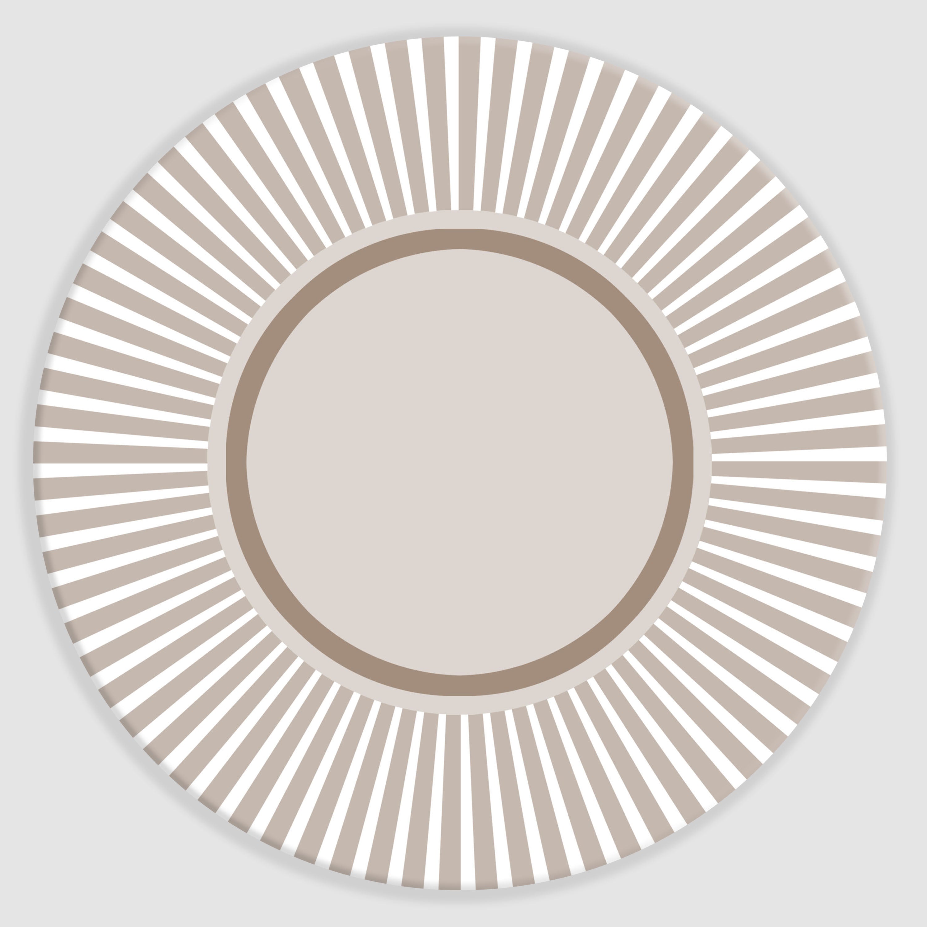 Sottopiatto rivestito Dinamic Beige set da 2 pezzi