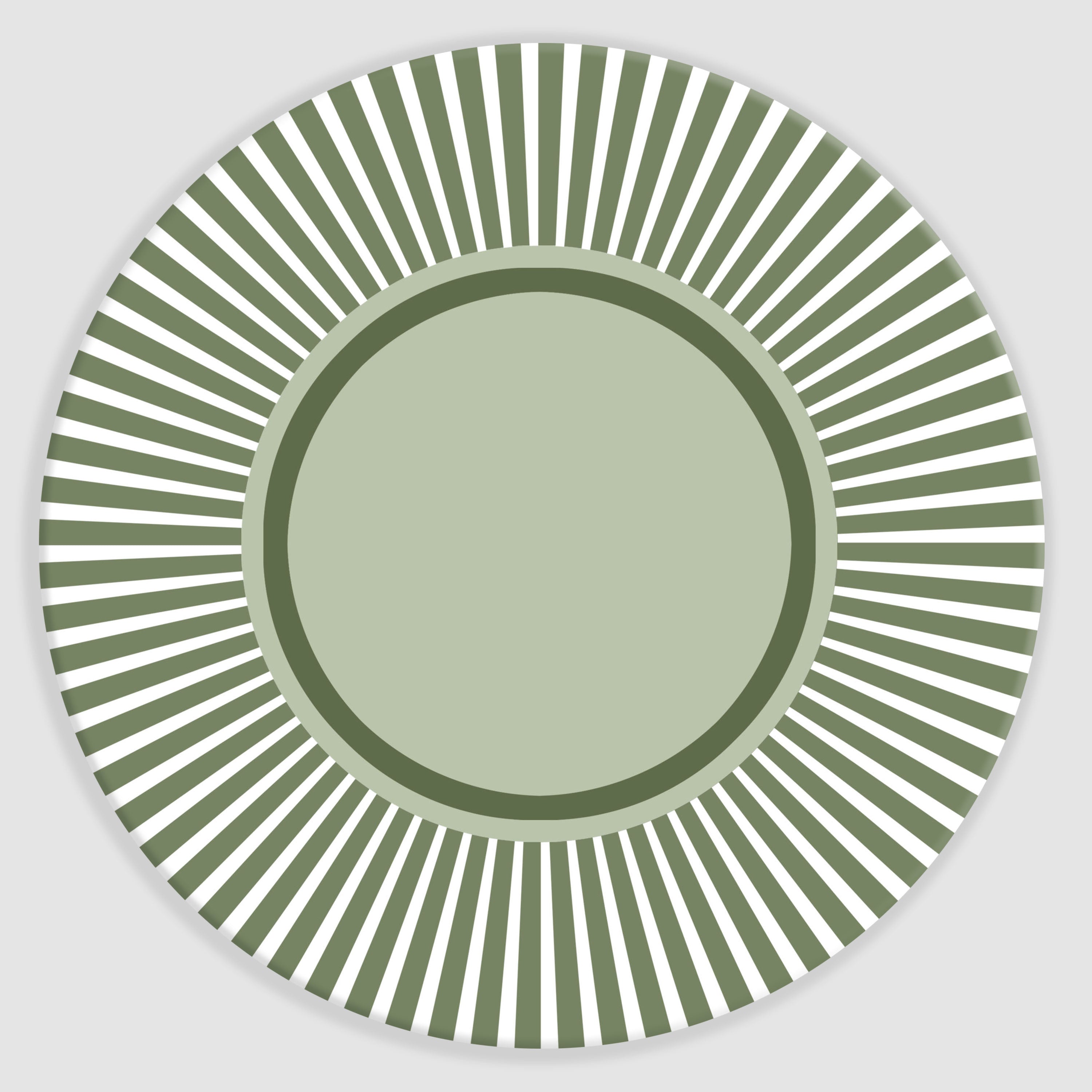 Sottopiatto rivestito Dinamic Verde set da 2 pezzi