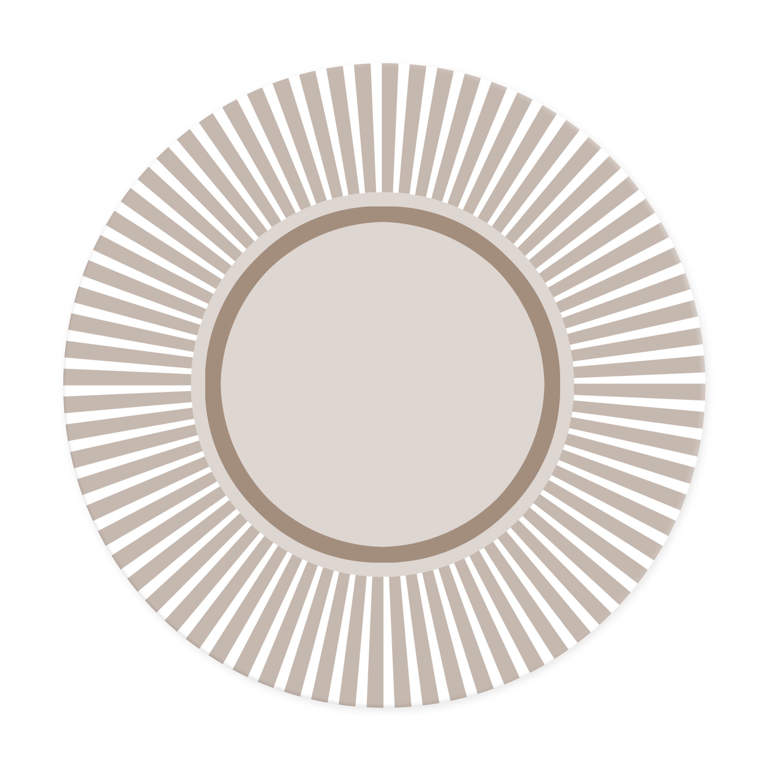 Sottopiatto rivestito Dinamic Beige set da 2 pezzi