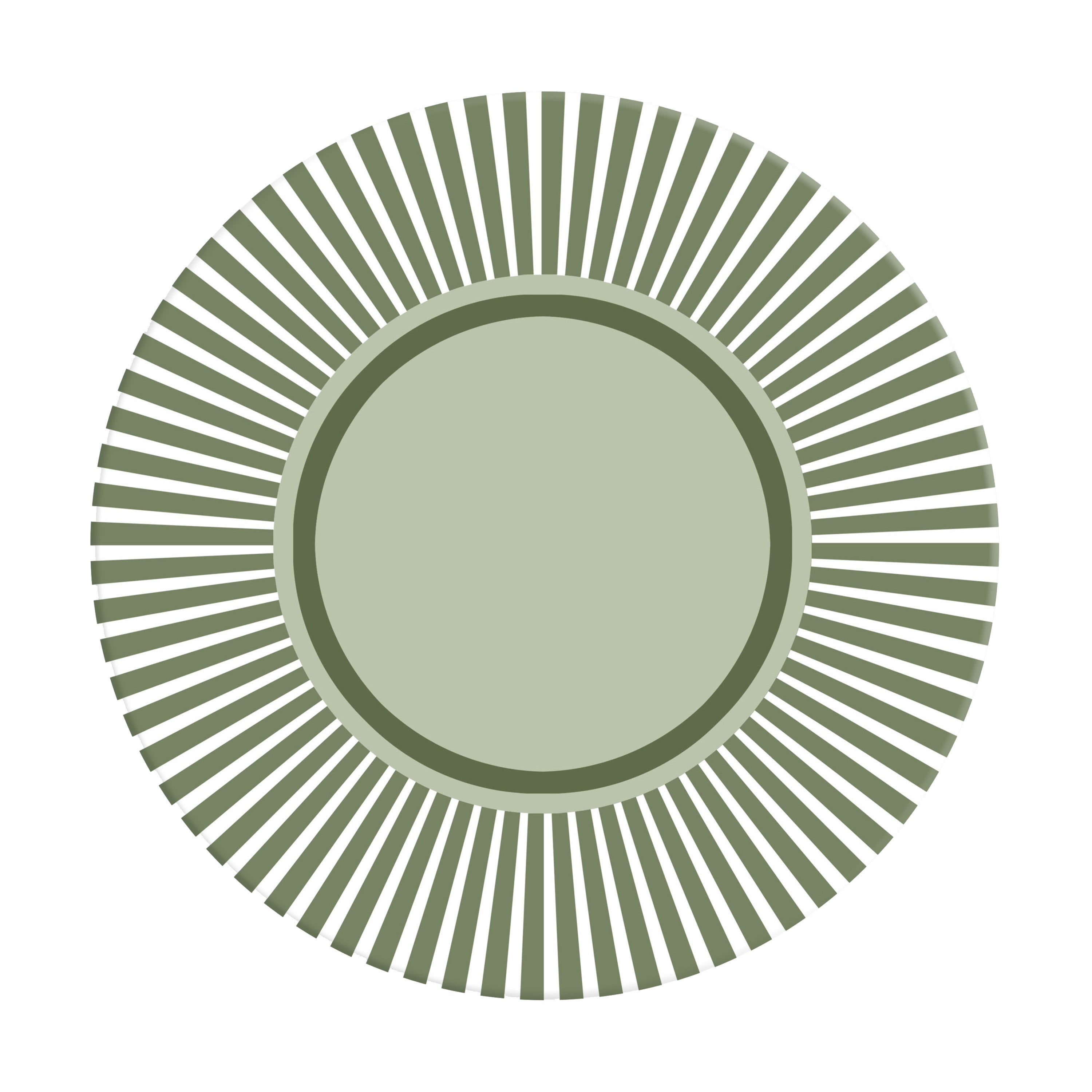 Sottopiatto rivestito Dinamic Verde set da 2 pezzi
