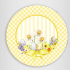 Sottopiatto rivestito Easter Eggs Giallo set da 2 pezzi
