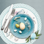 Sottopiatto rivestito Easter Eggs Azzurro set da 2 pezzi